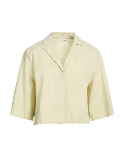 Ottod'ame Woman Jacket Sage Green Size 4 Cotton In Neutral