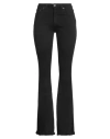 Ottod'ame Woman Jeans Black Size 32 Cotton, Elastane