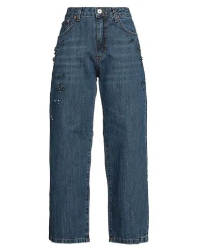 Ottod'ame Woman Jeans Blue Size 31 Cotton