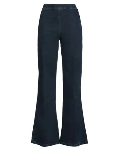 Ottod'ame Woman Jeans Blue Size 32 Cotton, Polyester, Elastane