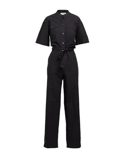 Ottod'ame Woman Jumpsuit Black Size 10 Cotton