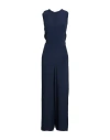 Ottod'ame Woman Jumpsuit Midnight Blue Size 10 Acetate, Silk