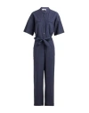 Ottod'ame Woman Jumpsuit Navy Size 10 Cotton