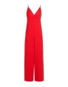 Ottod'ame Woman Jumpsuit Red Size 10 Polyester, Viscose In Red