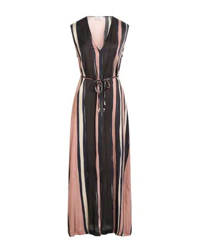 Ottod'ame Woman Maxi Dress Antique Rose Size 8 Viscose