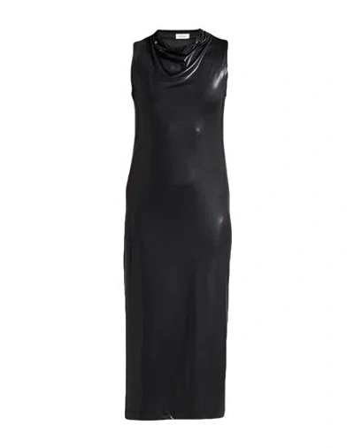 Ottod'ame Woman Maxi Dress Black Size 10 Polyester, Elastane