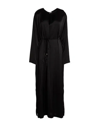 Ottod'ame Woman Maxi Dress Black Size 12 Viscose