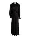 Ottod'ame Woman Maxi Dress Black Size 12 Viscose