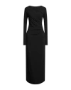 Ottod'ame Woman Maxi Dress Black Size 12 Viscose, Elastane