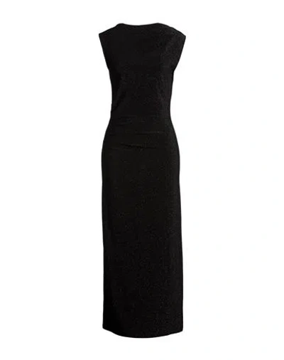 Ottod'ame Woman Maxi Dress Black Size 4 Viscose, Polyester, Nylon, Elastane