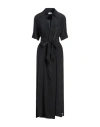 Ottod'ame Woman Maxi Dress Black Size 6 Acetate, Silk