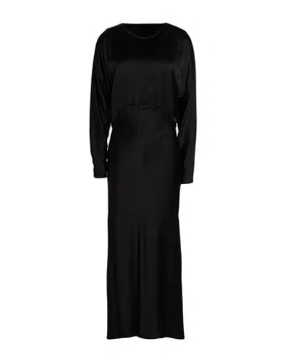 Ottod'ame Woman Maxi Dress Black Size 8 Viscose