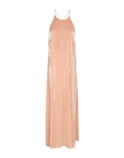 Ottod'ame Woman Maxi Dress Blush Size 8 Viscose, Polyester In Pink