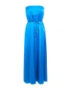 Ottod'ame Woman Maxi Dress Bright Blue Size 6 Viscose