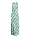Ottod'ame Woman Maxi Dress Green Size 10 Viscose In Green