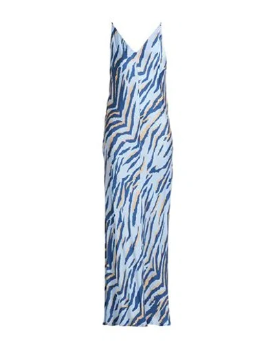 Ottod'ame Woman Maxi Dress Light Blue Size 10 Viscose
