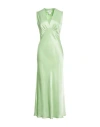 Ottod'ame Woman Maxi Dress Light Green Size 12 Viscose In Green