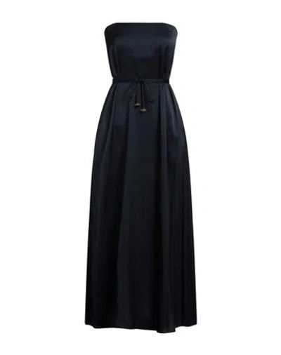 Ottod'ame Woman Maxi Dress Midnight Blue Size 10 Viscose