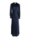 Ottod'ame Woman Maxi Dress Midnight Blue Size 12 Viscose