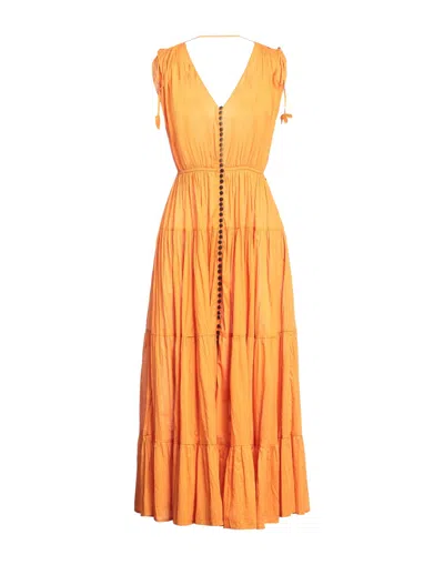 Ottod'ame Long Dresses In Orange