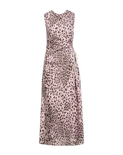 Ottod'ame Woman Maxi Dress Pink Size 8 Cotton In Multi