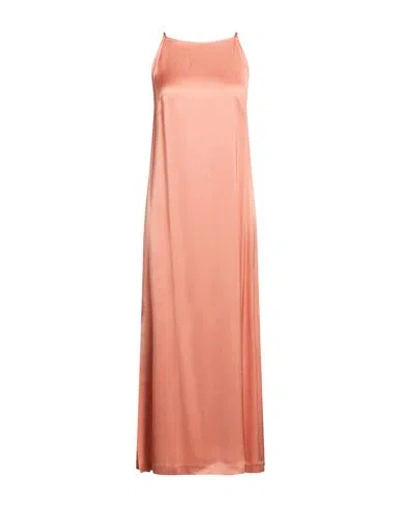 Ottod'ame Woman Maxi Dress Salmon Pink Size 4 Viscose