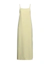 Ottod'ame Woman Maxi Dress Yellow Size 6 Viscose, Polyester, Nylon, Elastane In Neutral