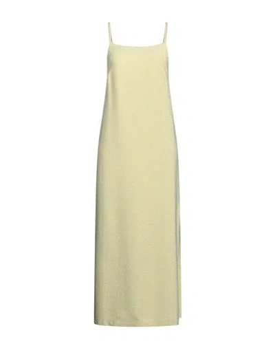 Ottod'ame Woman Maxi Dress Yellow Size 6 Viscose, Polyester, Nylon, Elastane In Neutral
