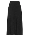 Ottod'ame Woman Maxi Skirt Black Size 12 Viscose, Polyester, Nylon, Elastane