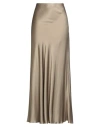 Ottod'ame Woman Maxi Skirt Khaki Size 8 Viscose