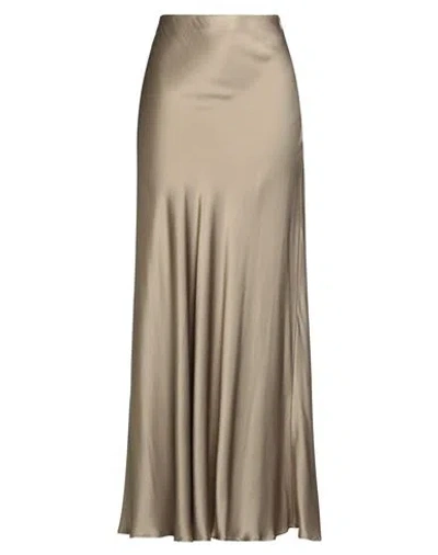 Ottod'ame Woman Maxi Skirt Khaki Size 8 Viscose