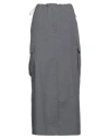 Ottod'ame Elasticated-waist Cargo Skirt In Grey