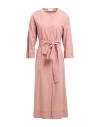 Ottod'ame Woman Midi Dress Antique Rose Size 12 Cotton In Pink