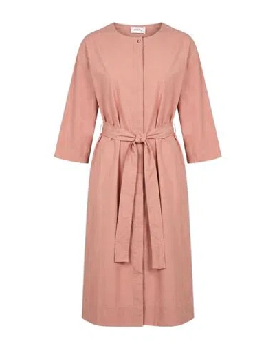 Ottod'ame Woman Midi Dress Antique Rose Size 6 Cotton In Pink