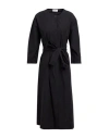 Ottod'ame Woman Midi Dress Black Size 12 Cotton