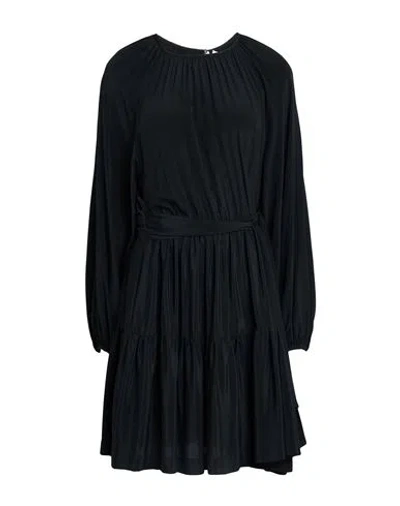 Ottod'ame Woman Midi Dress Black Size 8 Acetate, Silk