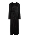 Ottod'ame Woman Midi Dress Black Size 8 Viscose