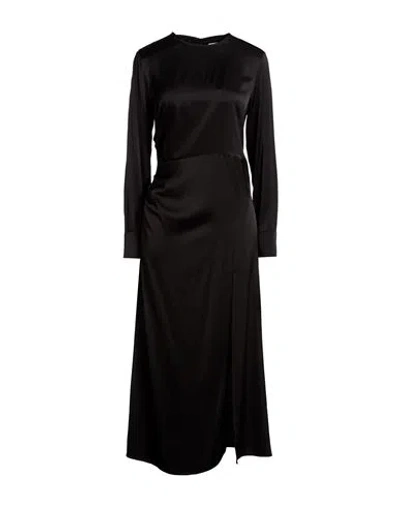 Ottod'ame Woman Midi Dress Black Size 8 Viscose