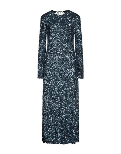 Ottod'ame Woman Maxi Dress Blue Size 6 Polyester