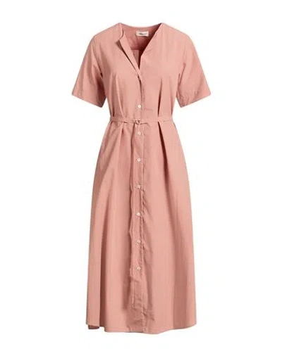 Ottod'ame Woman Midi Dress Blush Size 4 Cotton In Pink
