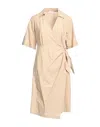 Ottod'ame Midi Dresses In Beige