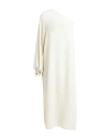 Ottod'ame Woman Midi Dress Cream Size 4 Acetate, Silk In White