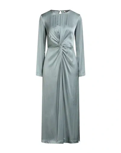 Ottod'ame Woman Midi Dress Grey Size 2 Viscose In Gray