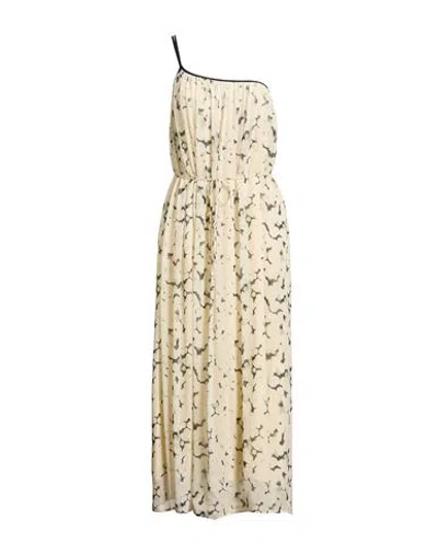 Ottod'ame Woman Midi Dress Ivory Size 8 Viscose In Neutral