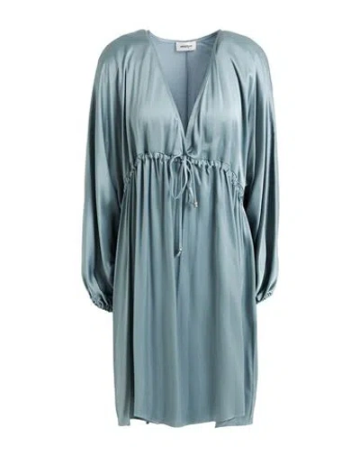 Ottod'ame Woman Midi Dress Light Blue Size 8 Viscose