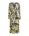 Ottod'ame Woman Midi Dress Light Grey Size 10 Viscose In Grey