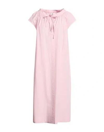 Ottod'ame Woman Midi Dress Light Pink Size 10 Cotton