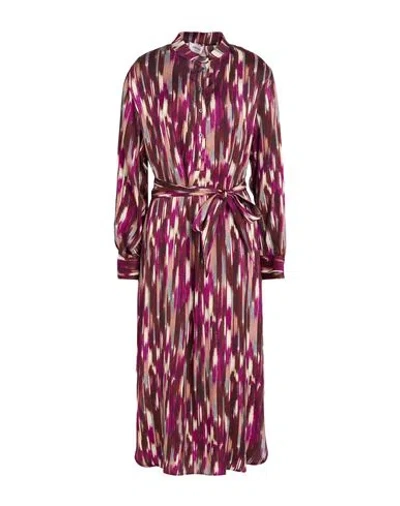 Ottod'ame Woman Midi Dress Mauve Size 6 Viscose In Purple