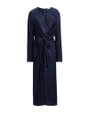 Ottod'ame Woman Midi Dress Midnight Blue Size 6 Viscose