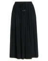 Ottod'ame Woman Midi Skirt Black Size 10 Viscose, Silk
